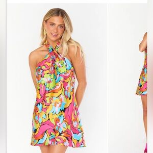 Jasmine Halter Mini Dress!